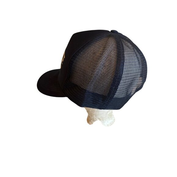 Yaesu Communications Royal Pacific Navy Blue Mesh Trucker Hat 57% Cotton 19% Pol - Picture 2 of 5